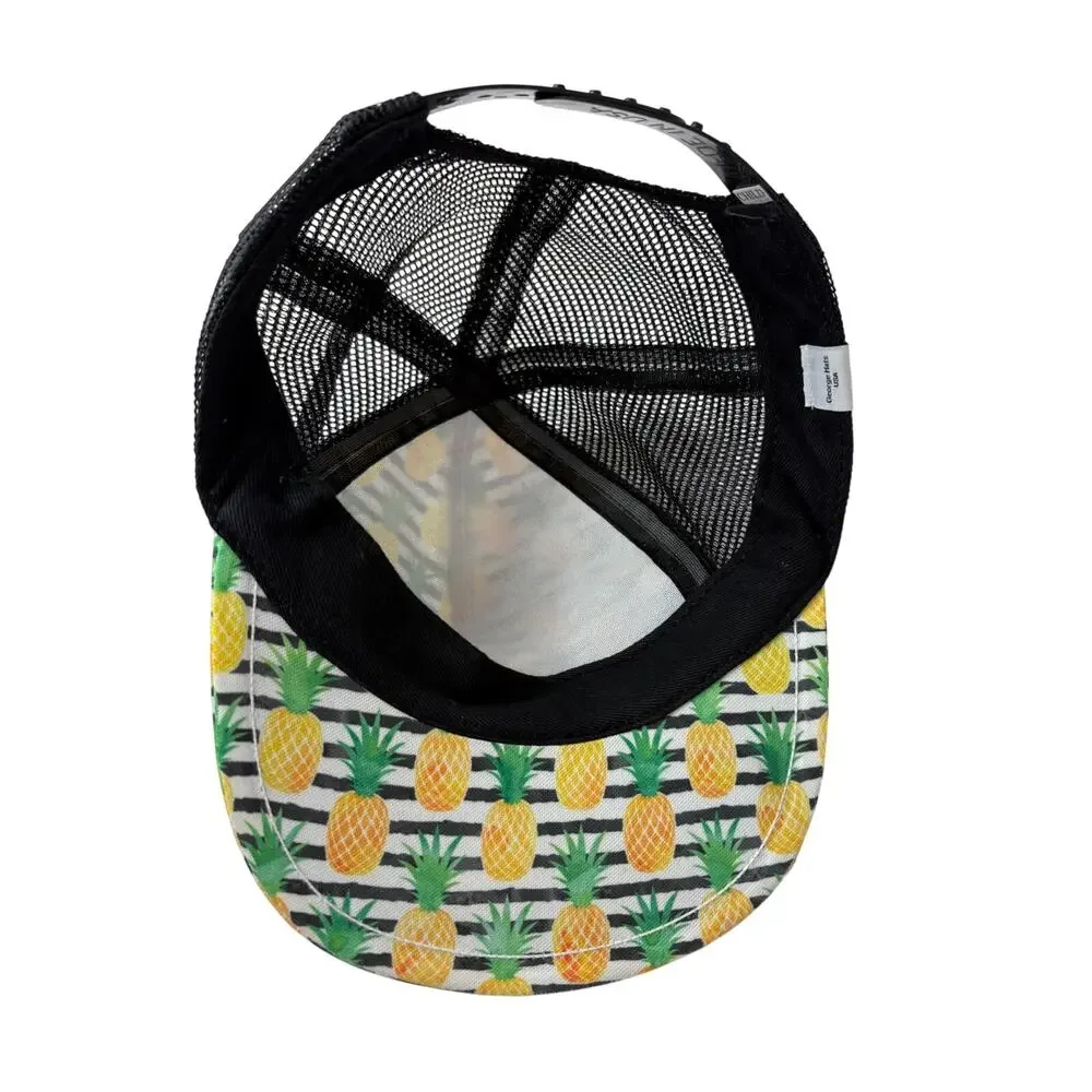 George Hats Pineapple Mesh Trucker Hat Panel Cap KIDS CHILD 2T-3T YO 50+‎ UPF